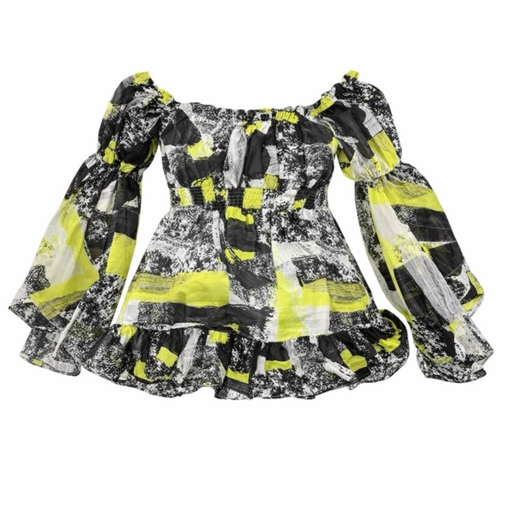 Copied - Truth NYC Plus Size 3XL Teal Satin Ruffle Flare Mini Summer Dress